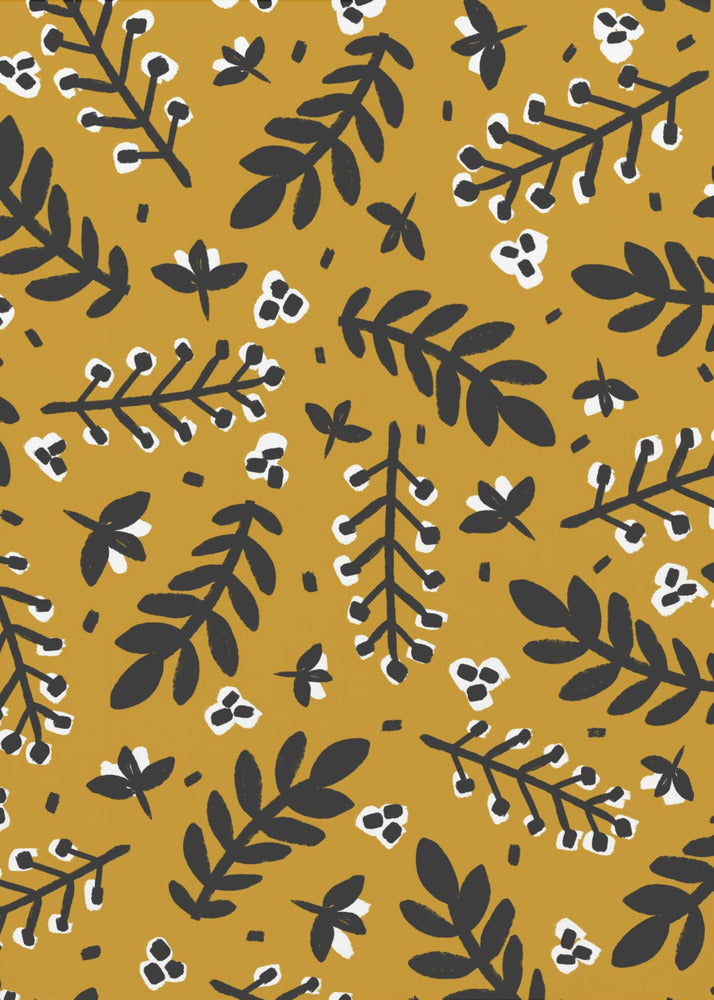 Goldene botanische Glückseligkeit | Poster