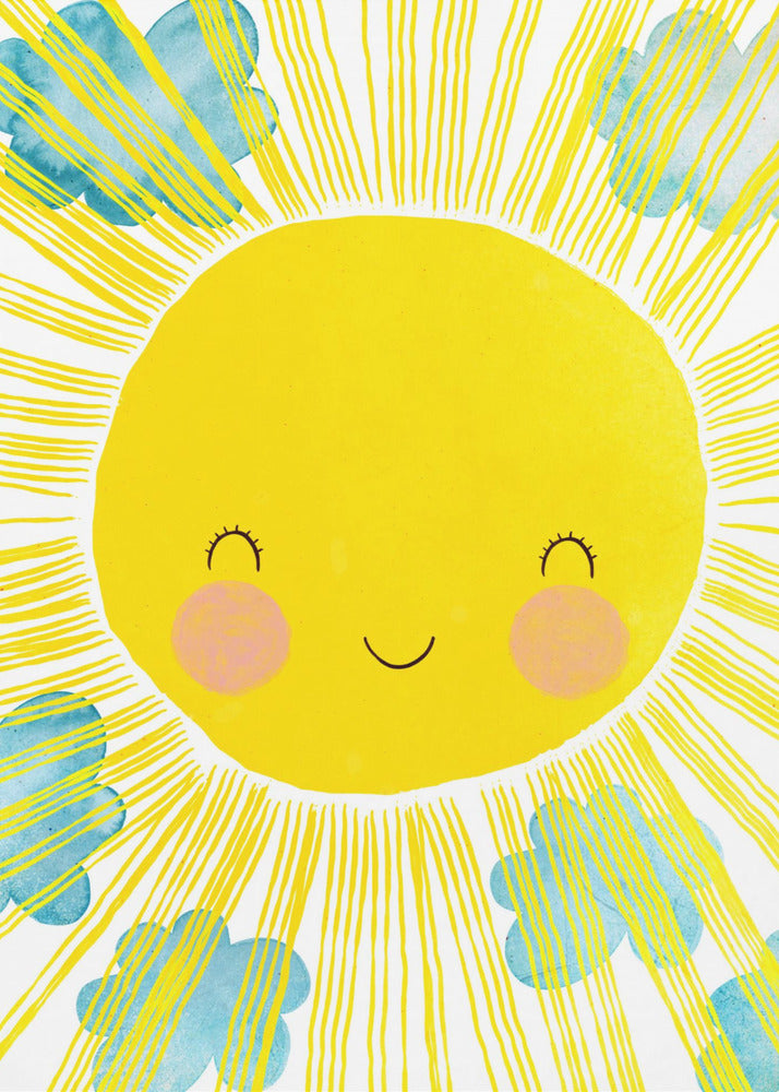 Sonniges Lächeln Glückseligkeit | Poster