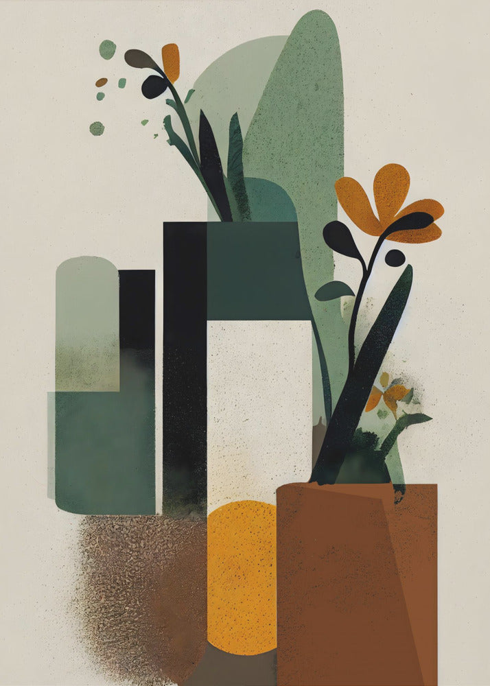 Abstrakter Gartenblick | Leinwand