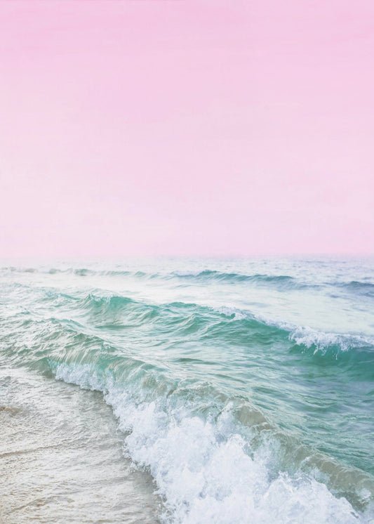 Rosa Himmel Strand | Poster