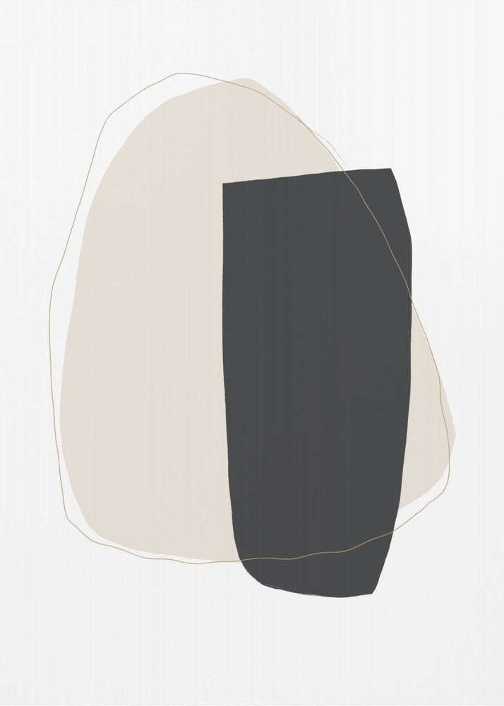 Geometrische Formen und Neutral | Leinwand