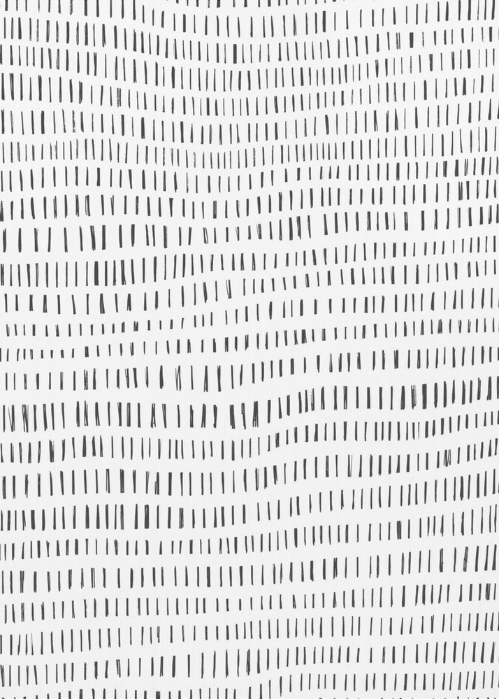 Minimalistische schwarze Linien rhythmisch angeordnet | Leinwand