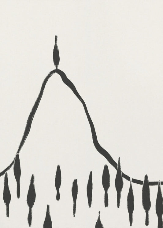 Minimale Linienlandschaft #2 | Poster