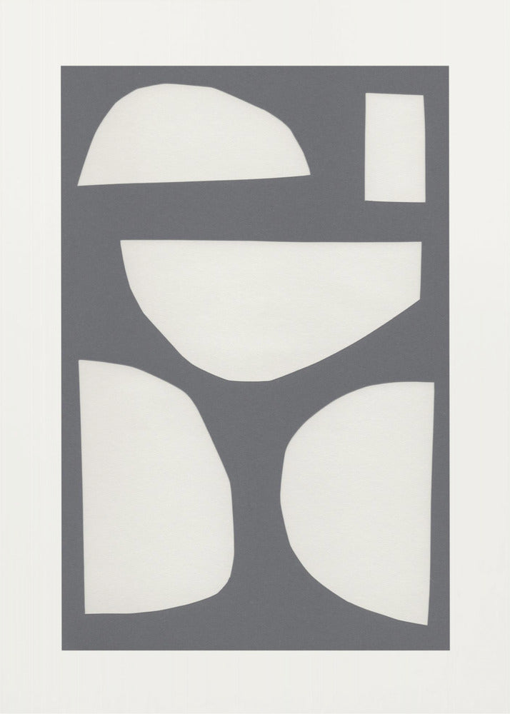 Geometrische Formen in einer monochromen Palette | Leinwand