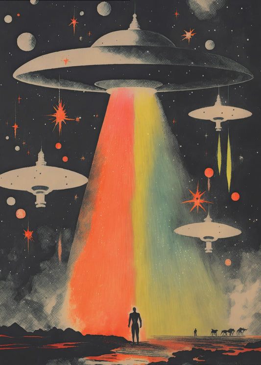 Kosmische Begegnung | Leinwand