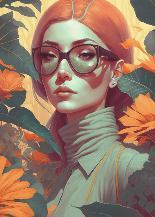 Schönheit im Dschungel | Leinwand