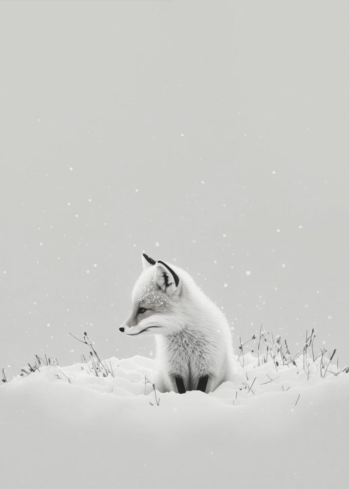 Winter Fox's Gaze | Canvas