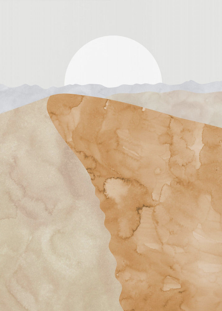 Sanddüne und Mond | Poster
