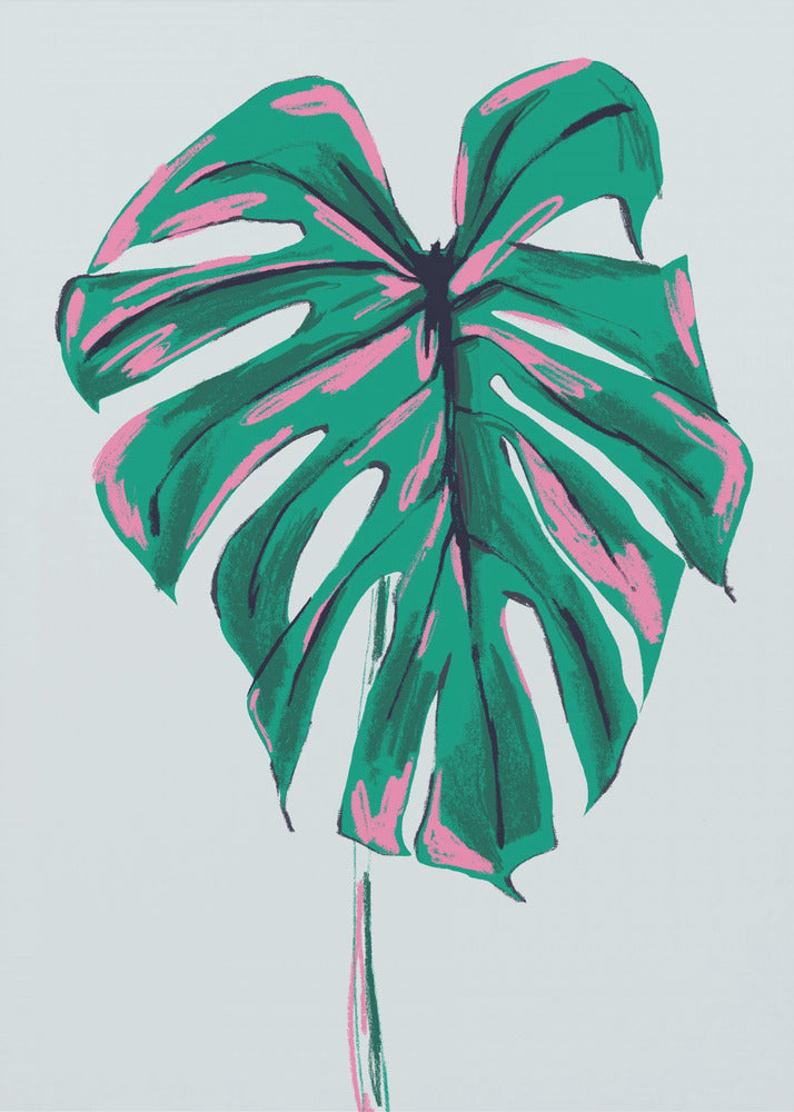 Monstera Deliciosa Licht | Leinwand