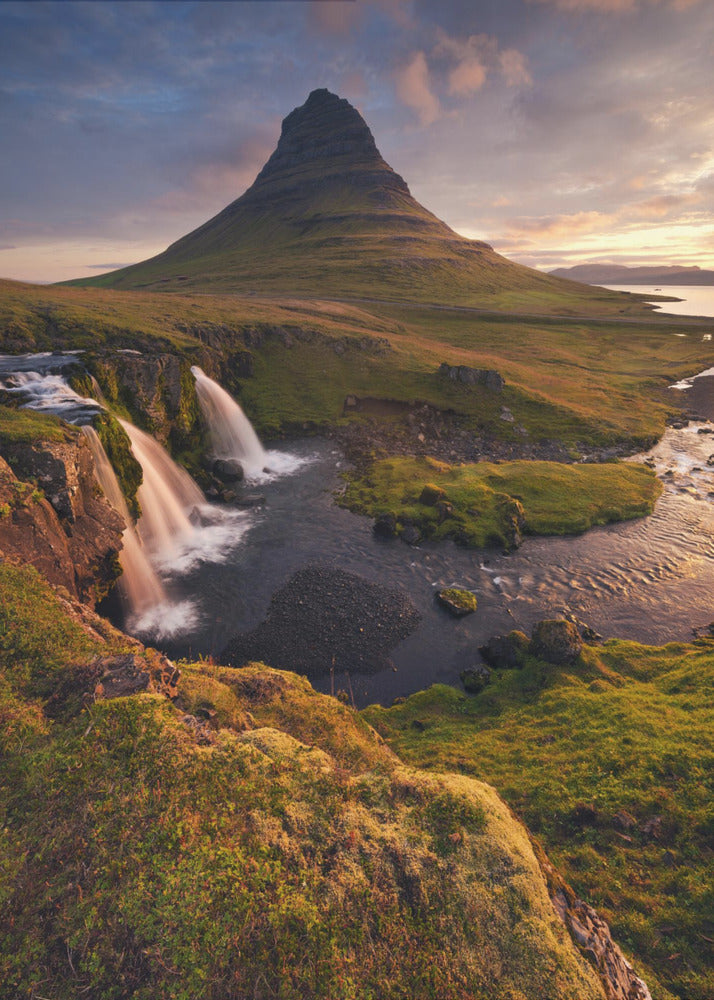 Guten Morgen Island vertikal | Leinwand