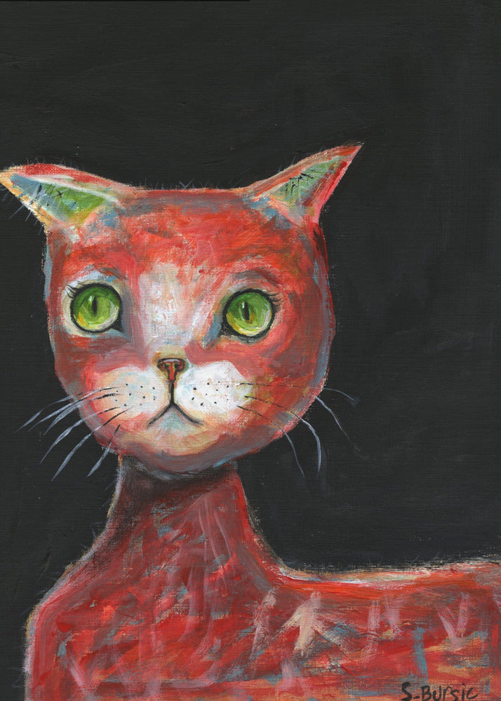 Rote Katze | Poster
