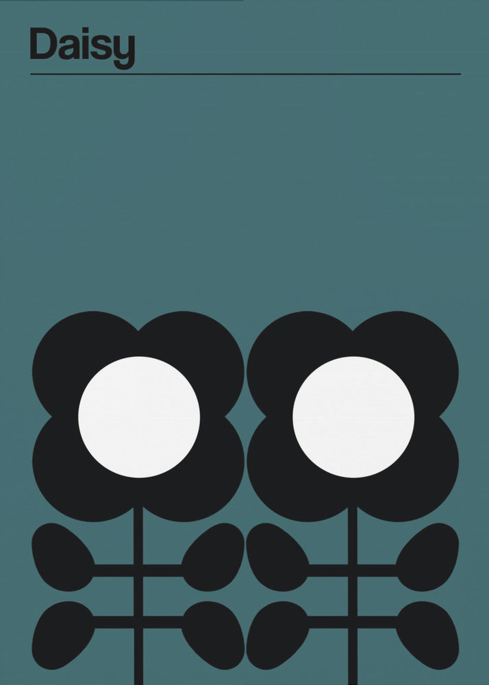 Gänseblümchen-Türkis | Poster