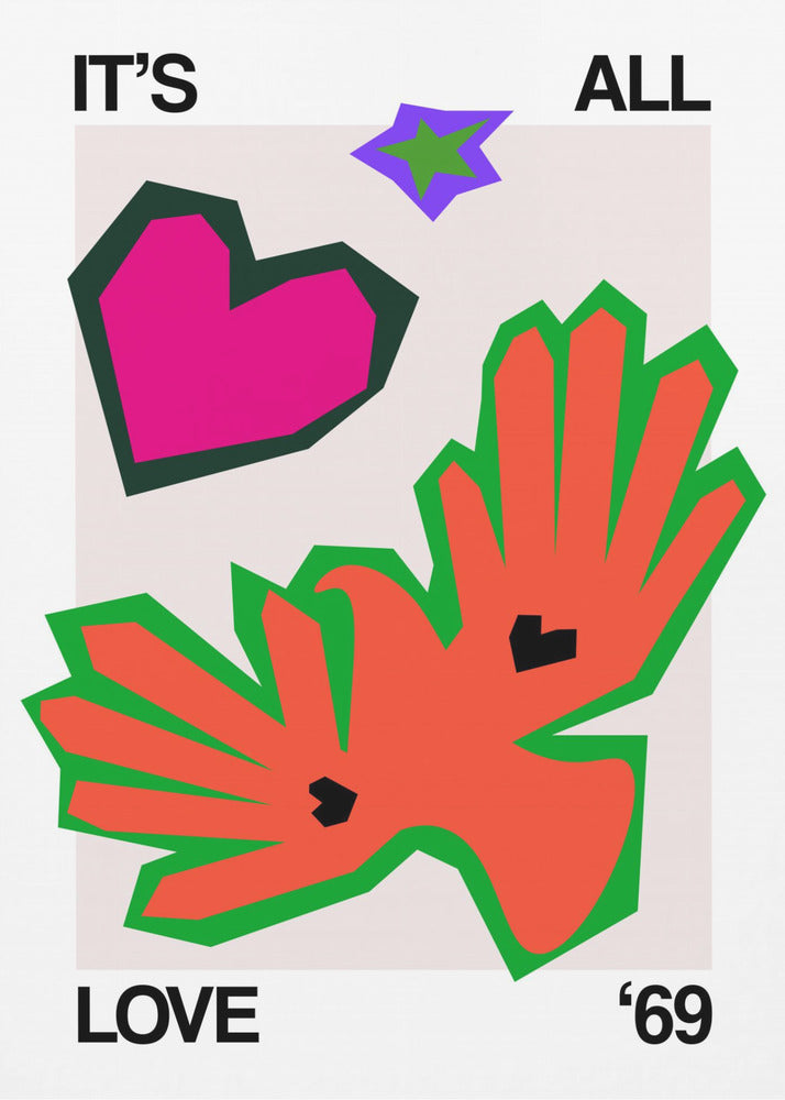 Es ist alles Liebe '69 Bird Orange | Poster