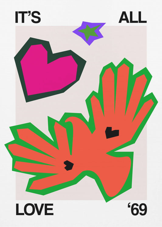Es ist alles Liebe '69 Bird Orange | Poster