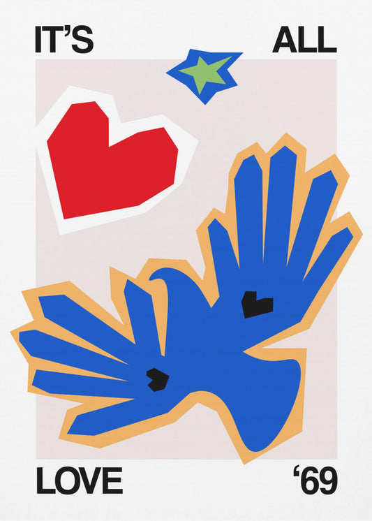 Es ist alles Liebe '69 Bird Blue | Poster