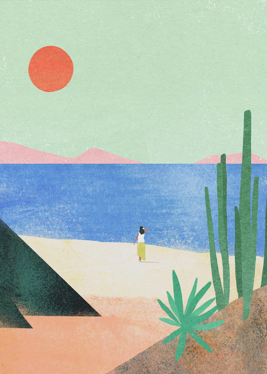 Strandmädchen ii | Leinwand