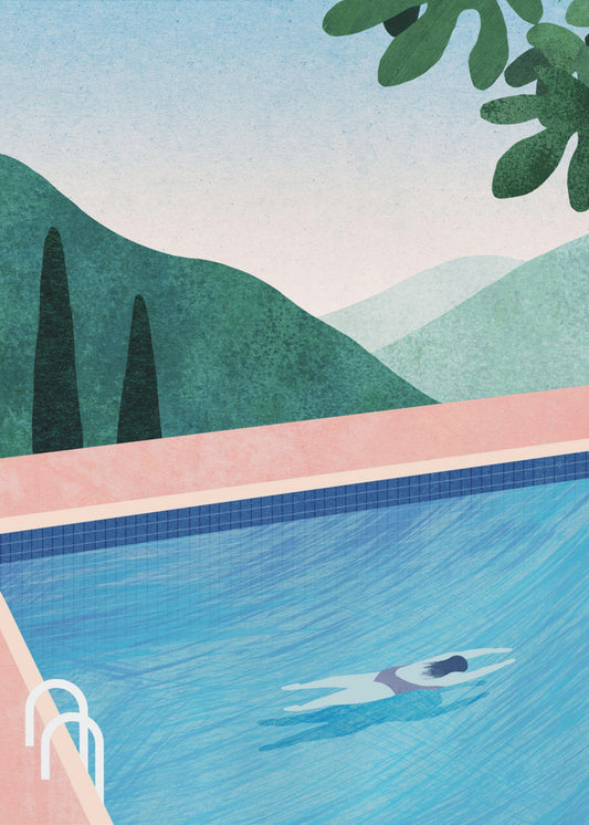 Schwimmbad ii | Leinwand