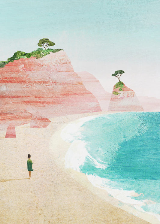 Strandmädchen iv | Leinwand