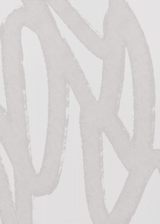 Flowing Lines In A Soft Grey Color Palette | Poster