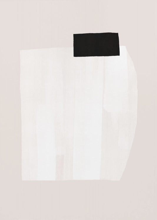 Silent Structure With Black on White Texture | Poster