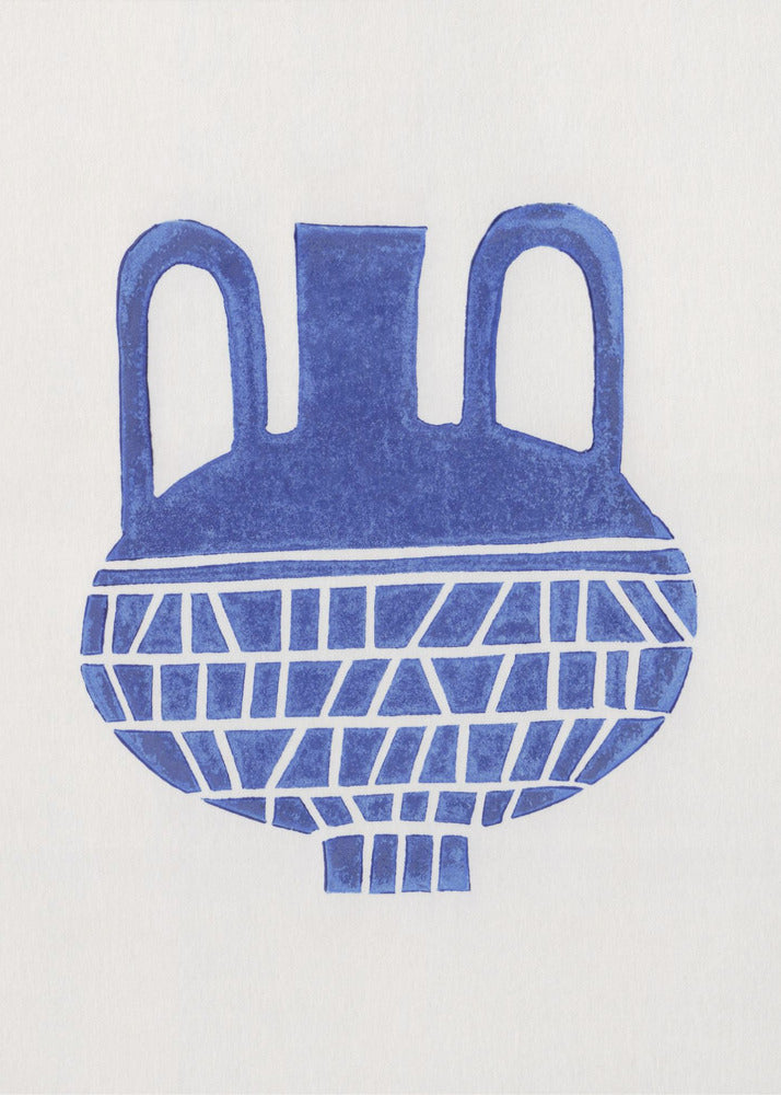 Linolschnittvase Nr. 6 | Poster