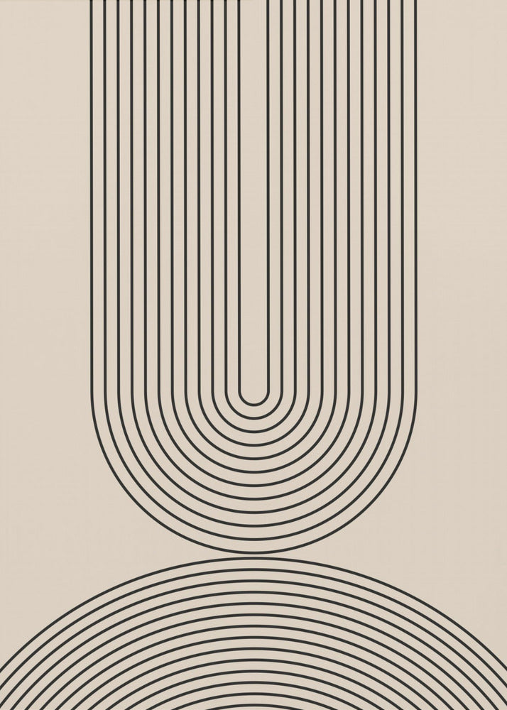 Schwarze Linienkunst | Poster