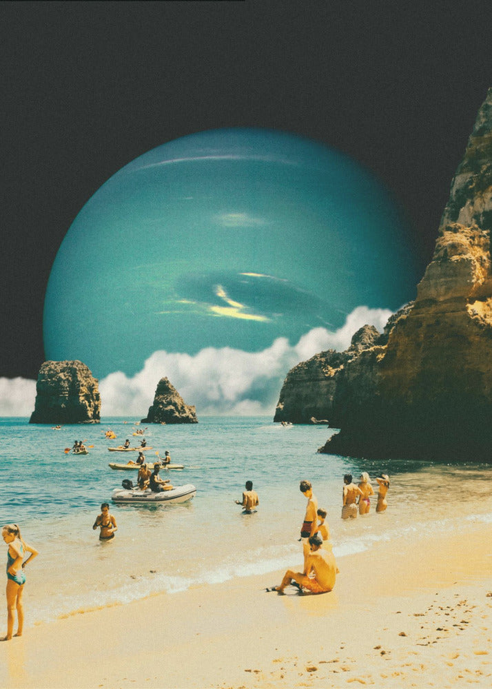 Weltraumstrand | Leinwand
