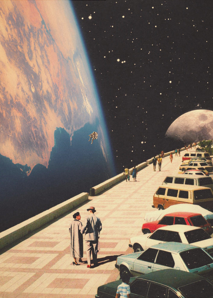 Weltraumpromenade | Leinwand