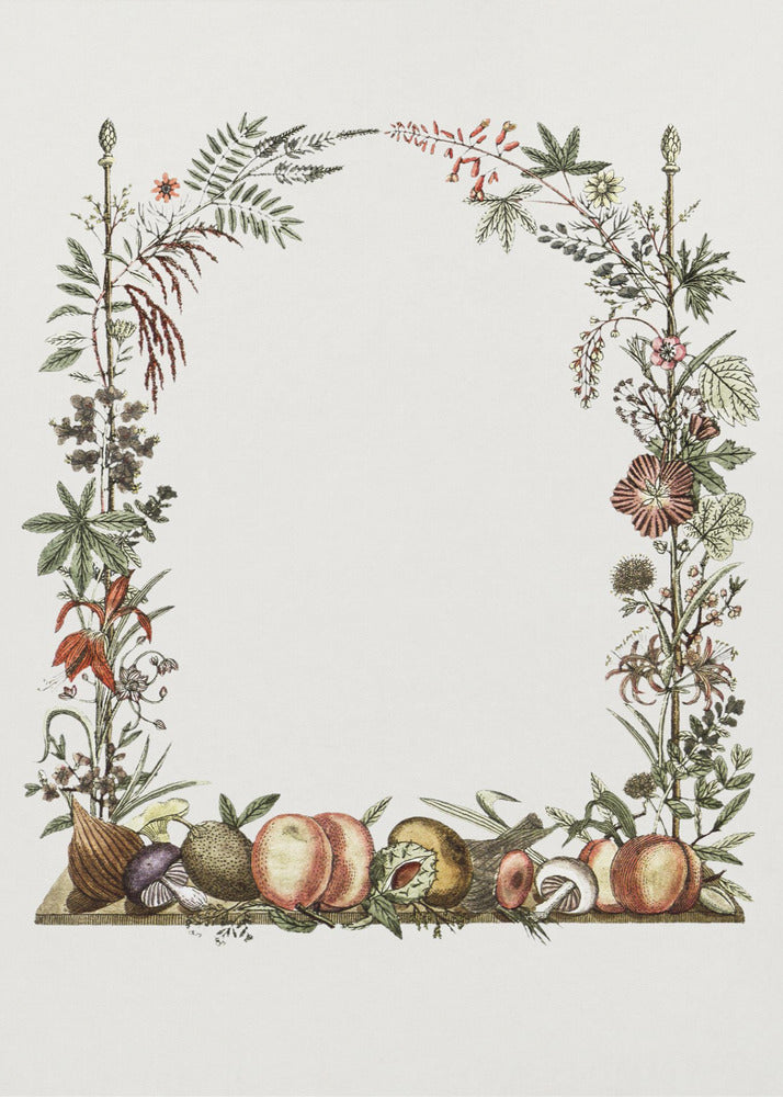 Handgezeichneter botanischer Rahmen | Poster