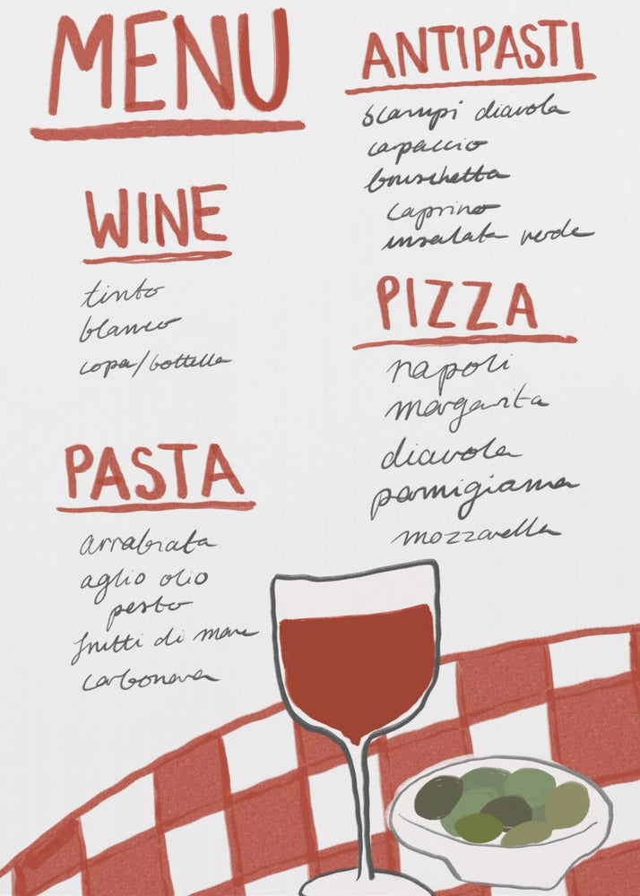 Italian Cuisine Delight | Canvas