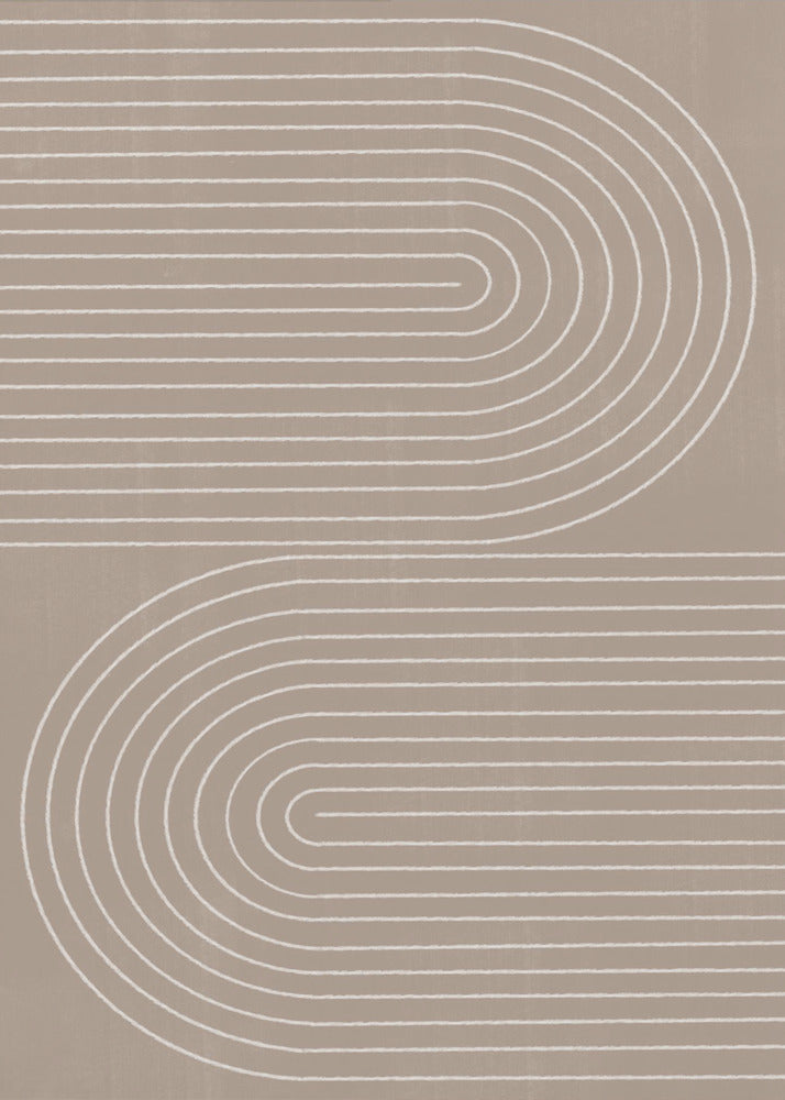 Harmonie der geschwungenen Linien | Leinwand