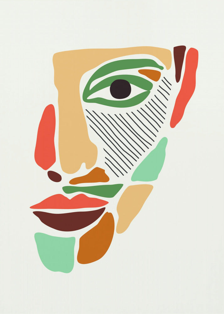 Color Abstract Faces #2 | Poster