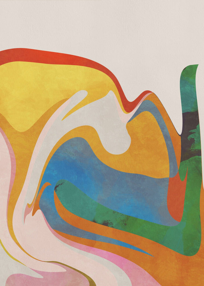 Organic Bauhaus Waved | Leinwand