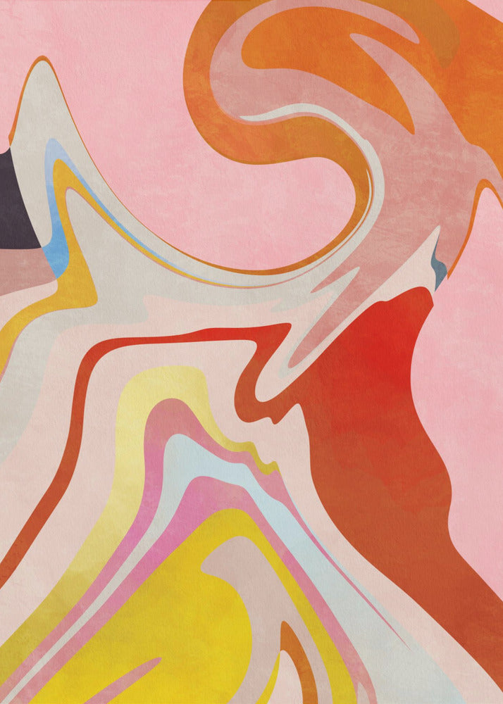 Organic Bauhaus Waved2 | Leinwand