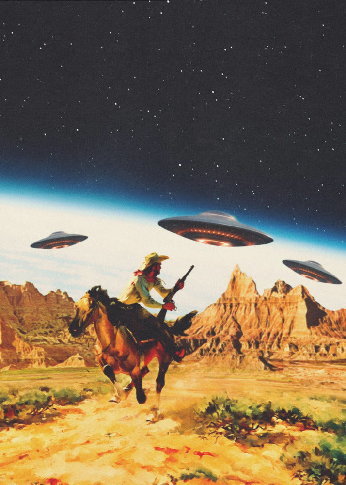 UFO-Weltraumjagd | Leinwand