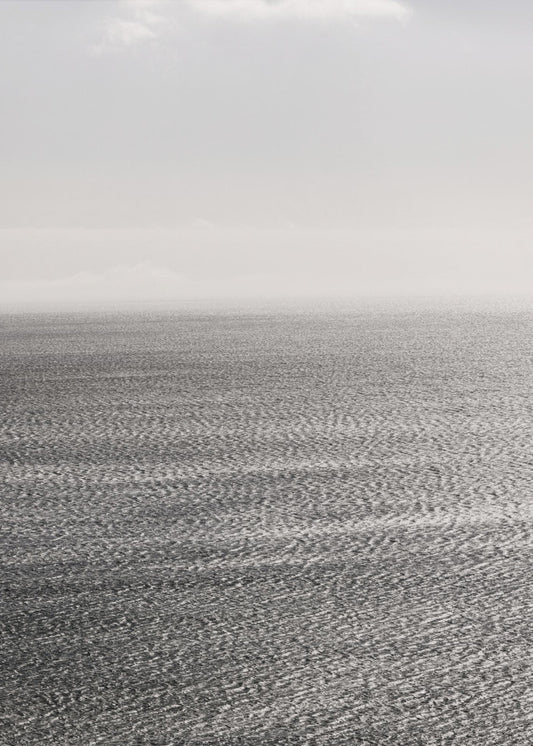 Silbernes Meer Gelassenheit | Leinwand