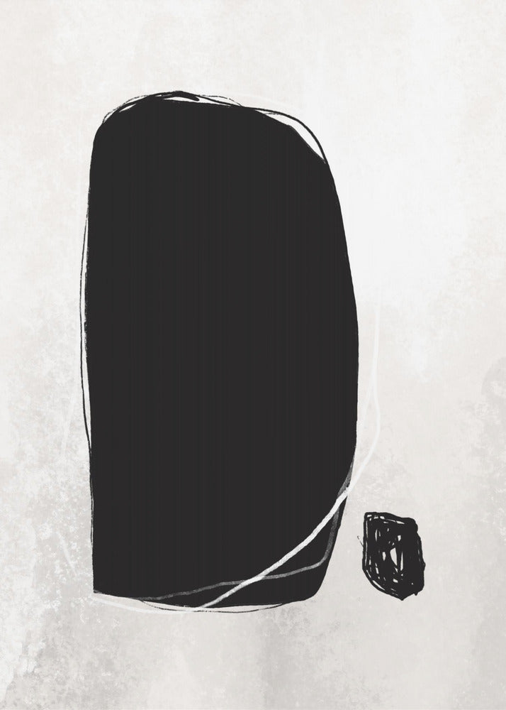 Kräftige schwarze Formen | Leinwand