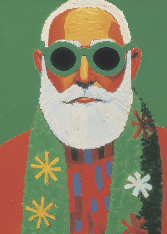 Sonniger Weihnachtsmann-Stil | Poster