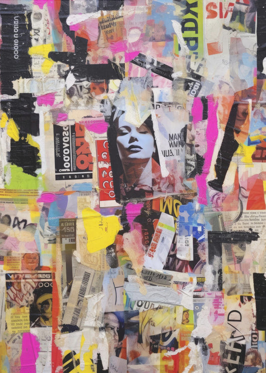 Vivid Collage Echoes | Poster