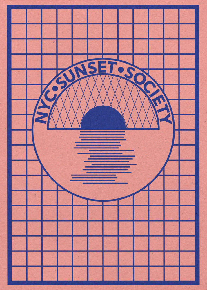NYC Sunset Society Blau | Poster