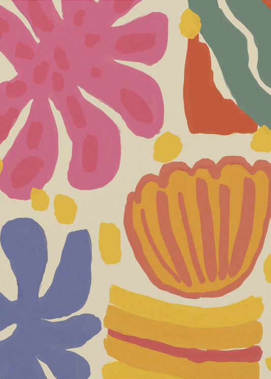 Vibrant Flora Dance | Poster