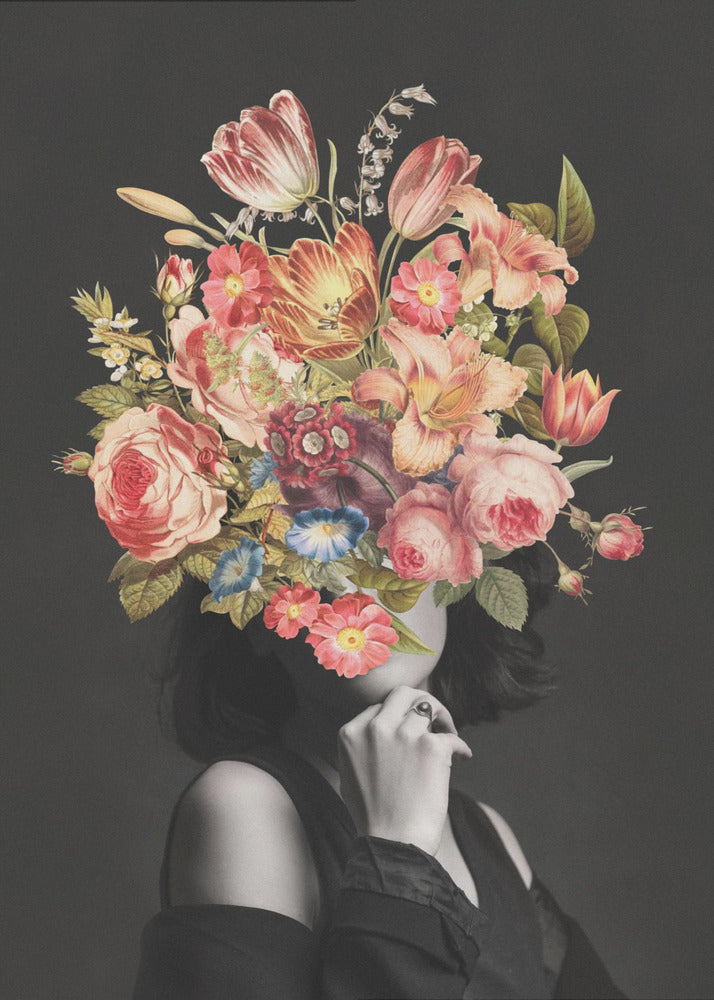 Vintage Blumenstrauß | Leinwand