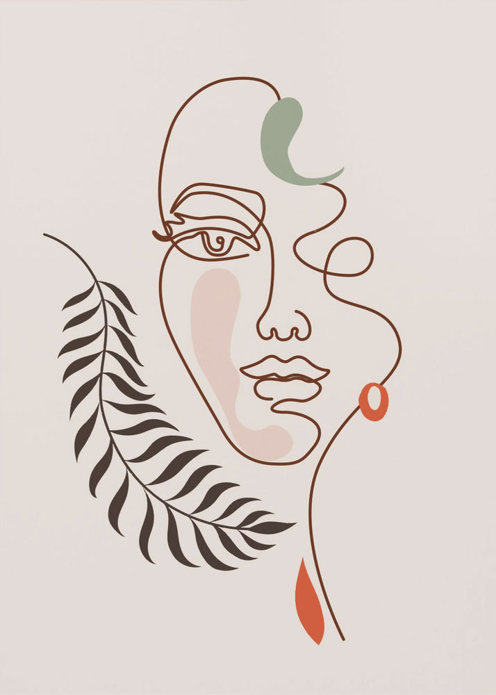 Blattige Eleganz | Poster