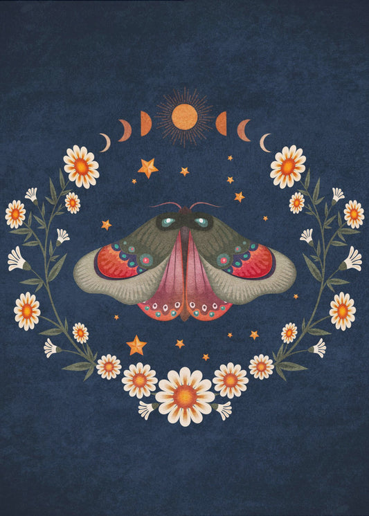 Mondmotte Harmonie | Leinwand