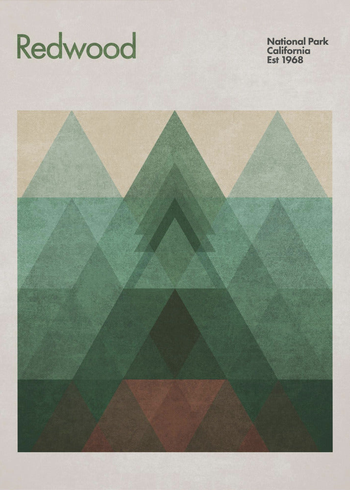 Dreieckiger Redwood | Poster