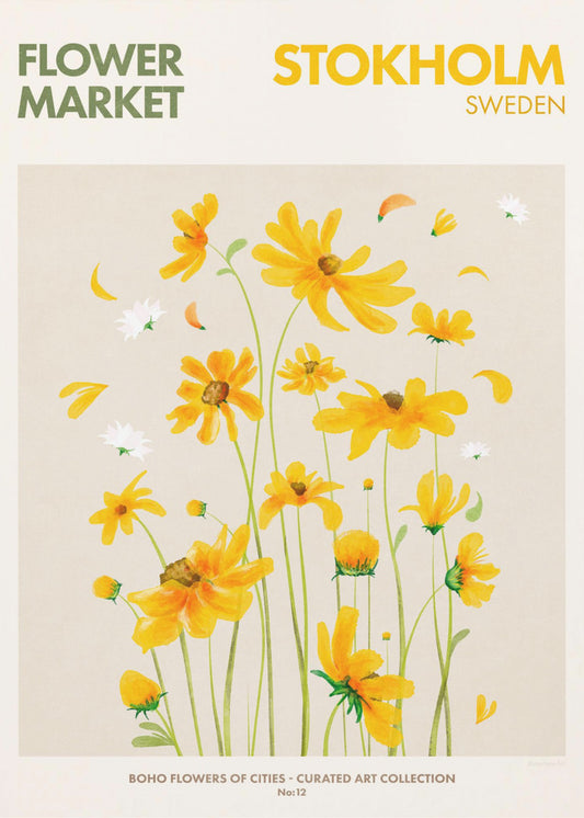 Stockholmer Blüten | Leinwand