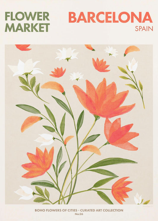 Barcelona Blooms | Leinwand