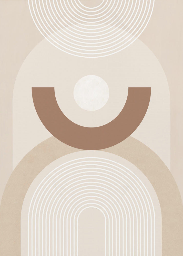 Beiges Mid-Century Poster | Poster