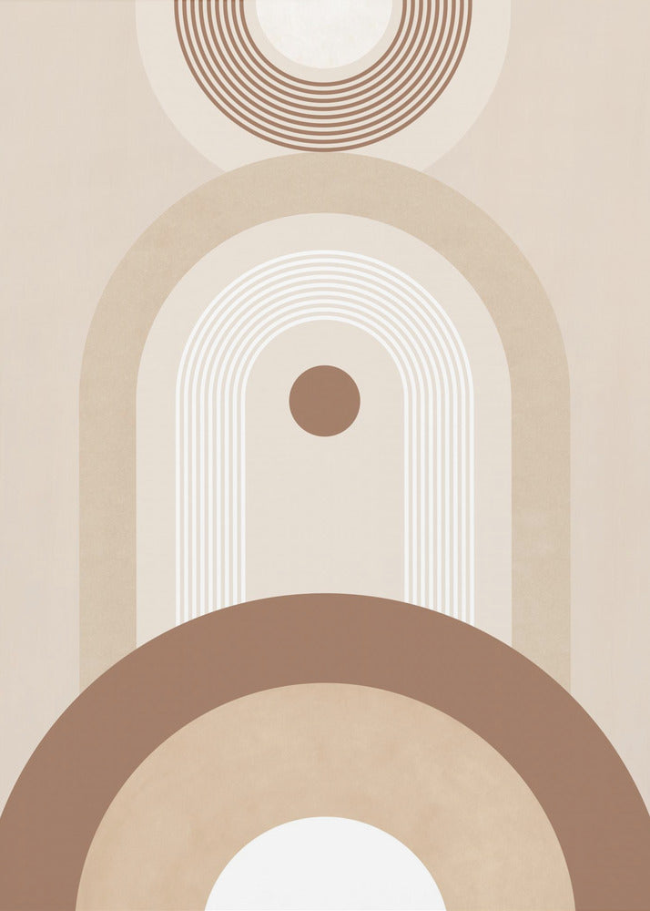 Beiges Mid-Century Poster | Poster