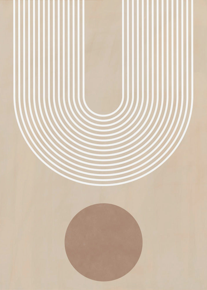 Beige Arc Poster | Poster